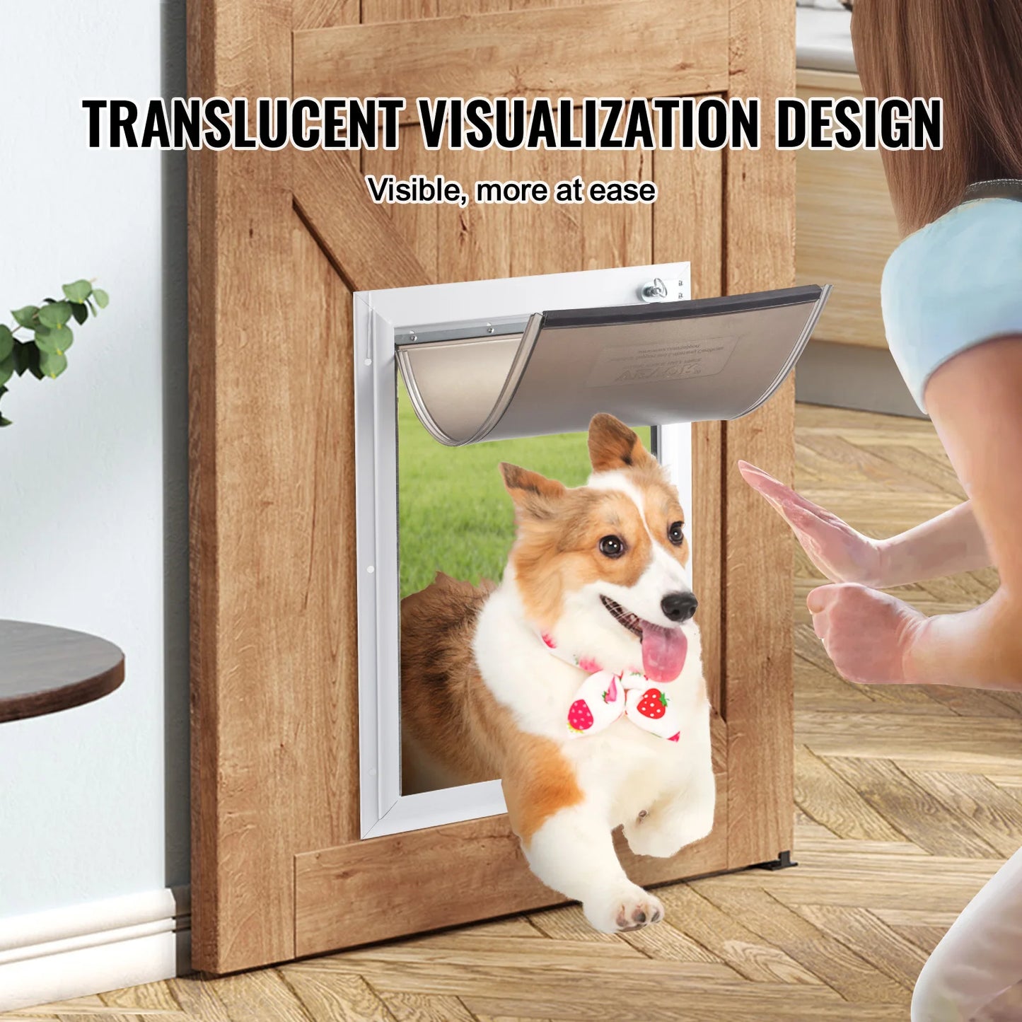 SucceBuy Pet Door Replacement Flap Magnetic Strip Weatherproof Thickened PVC