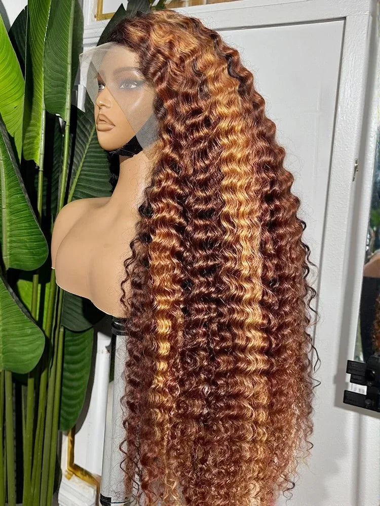 UVEOUS Remy Human Hair Deep Wave Lace Front Bob Wig
