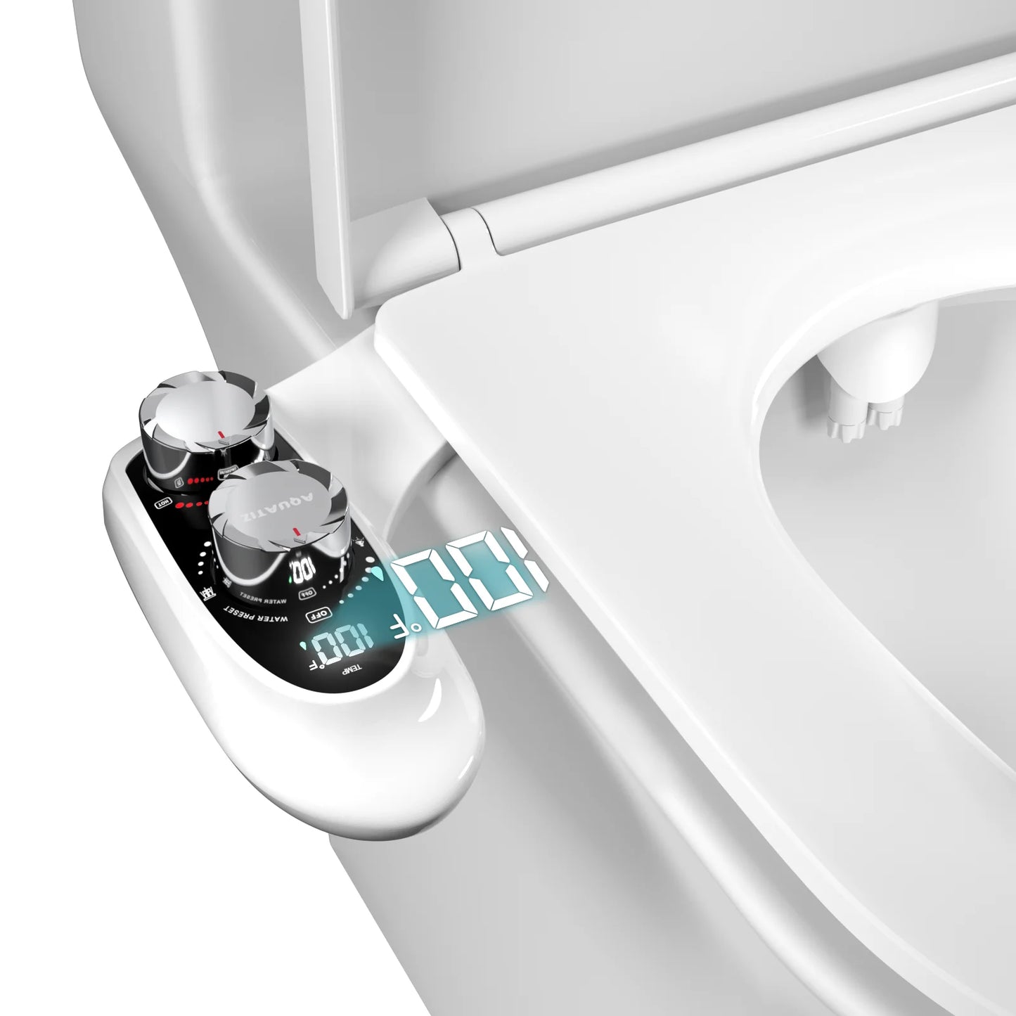 AQUATIZ Non Electric Bidet Attachment For Toilet Seat Temperature Control