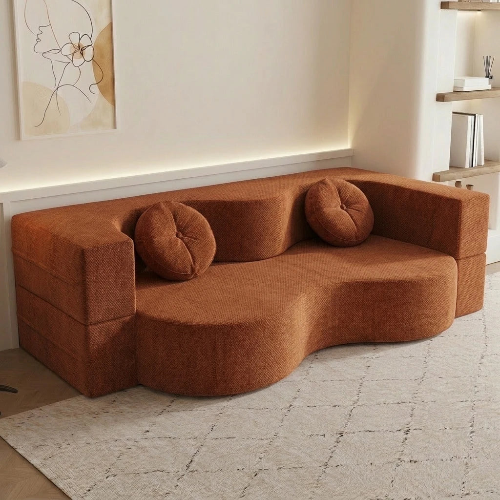 Living Room Memory Foam Sofa Bed Modular Couch Set