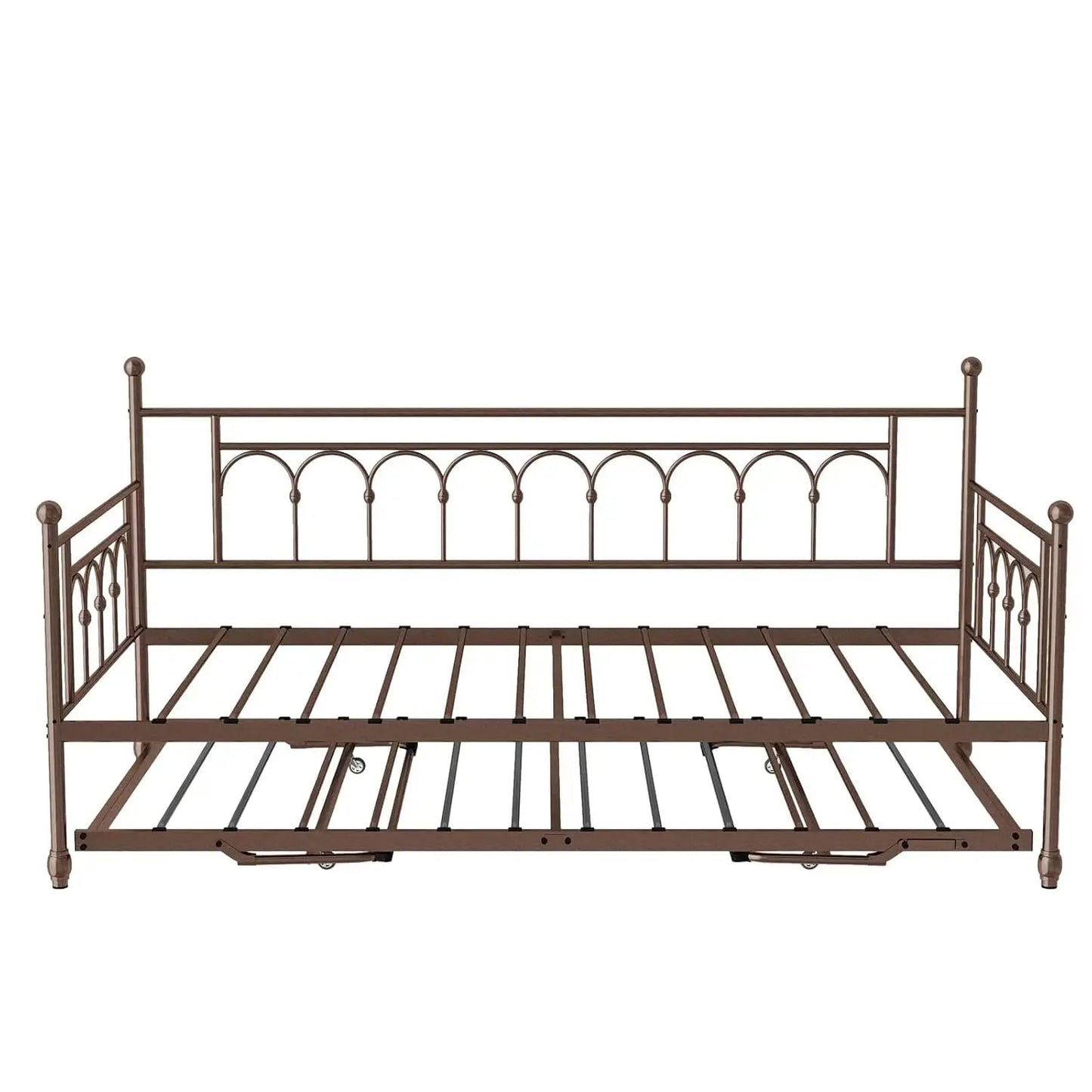 Bianxiang Metal Daybed With Pop Up Trundle And Sturdy Frame