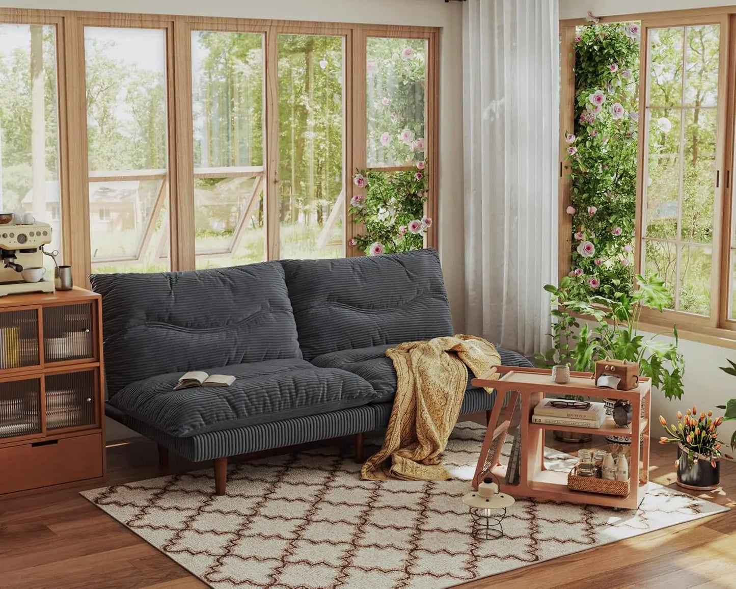 Compact Loveseat Modern Minimalist Sofa For Small Spaces