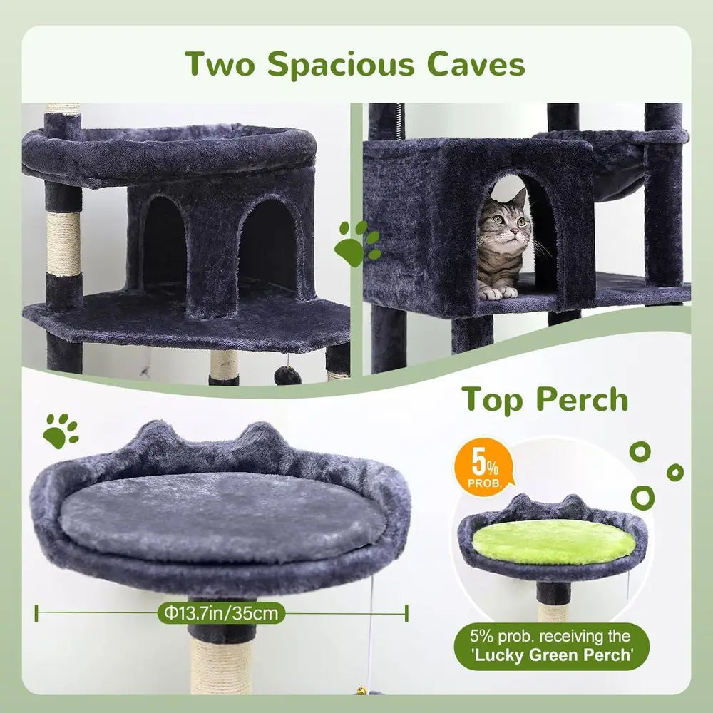 Heavy Duty Cat Tree Large Cats Durable Indoor Cat Tower