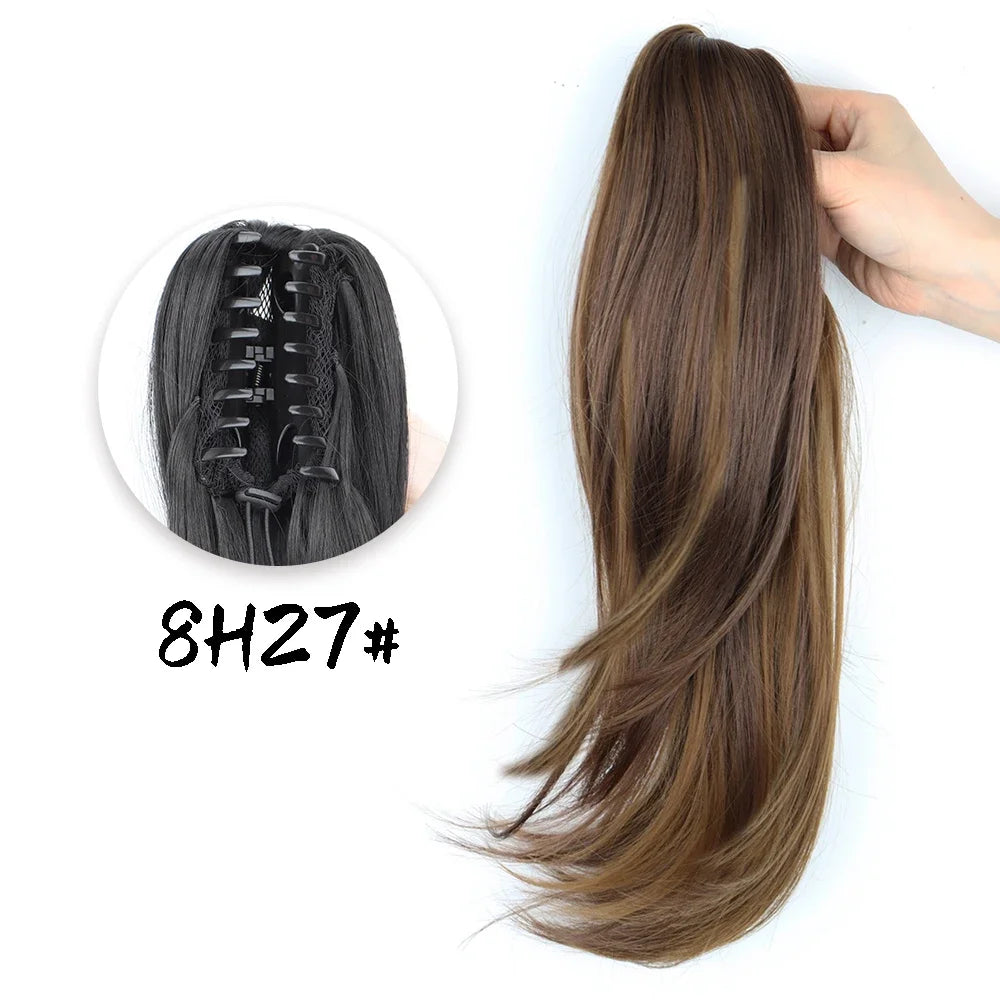AZQUEEN Synthetic Claw Clip Ponytail Hair Extension Wavy Heat Resistant